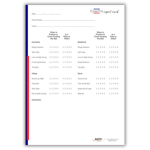 Image of The Coach's Report Card