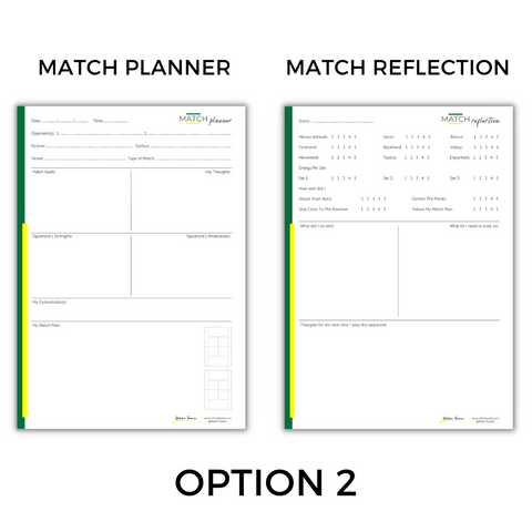 Image of Match Cards - Tennis Journal