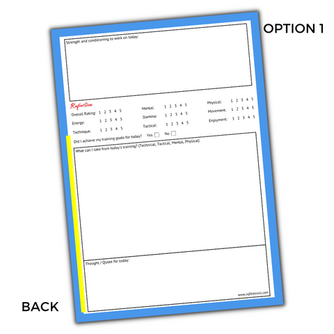 Image of Match Cards - Tennis Journal