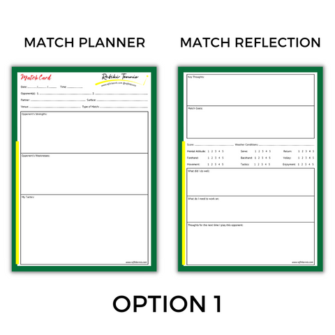 Image of Match Cards - The Best Way To Prepare For Your Tennis Matches