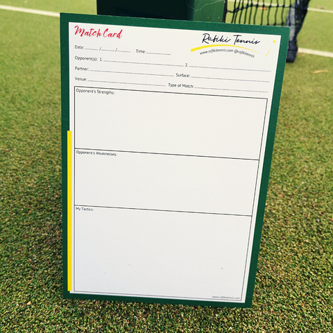 Match Cards - The Best Way To Prepare For Your Tennis Matches
