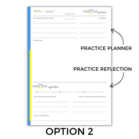 Practice Card - Take your daily practice sessions to the next level!