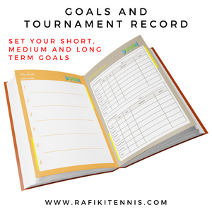 Set your short, medium and long term goals in My Goals - Rafiki Tennis Match Journal